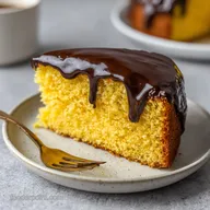 Boston Cream Pie Poke Cake with Cake Mix