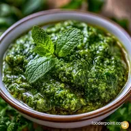 Cilantro Mint Green Chutney in 5 Minutes