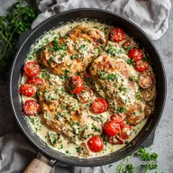 Boursin Chicken for 4 Servings: Pan-Seared and Creamy