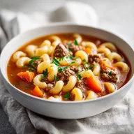 Beef Macaroni Soup: Hearty and Savory