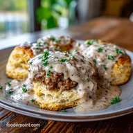 Homemade Biscuits and Sausage Gravy Recipe for 6
