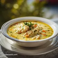Lemon Chicken Orzo Soup for 6 Servings
