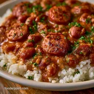 Red Rice and Beans with Smoked Sausage