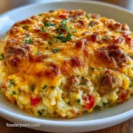 Sausage Rice Casserole for 6 Servings
