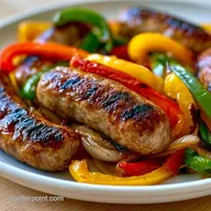 Sausage and Peppers for 4 Servings