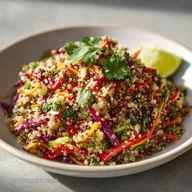 Thai Quinoa Salad for 4 Servings with Crunchy Vegetables
