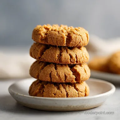 Easy Peanut Butter Cookies 3 Ingredients: Baked in 20 Min Recipe Card