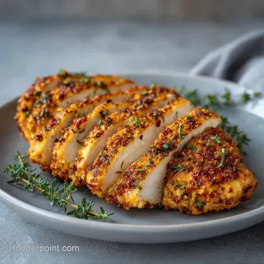 Air Fryer Chicken Breast in 20 Minutes Recipe Card