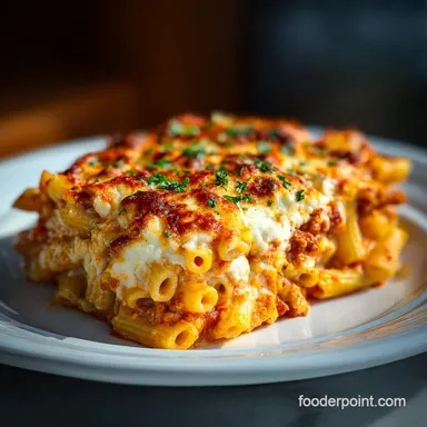 Baked Ziti with Ricotta Cheese: For 8 Servings