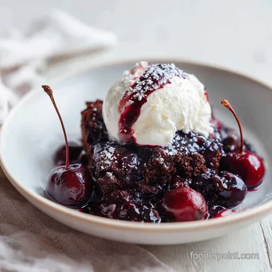 Black Forest Dump Cake Recipe in 55 Minutes with Cherry Filling Recipe Card