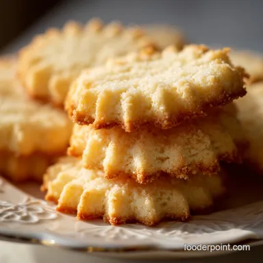 Shortbread Cookies Recipe: A Buttery Scottish Classic for 24 Recipe Card