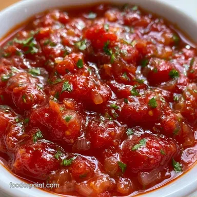 Canned Tomato Pasta Sauce in 25 Minutes Recipe Card