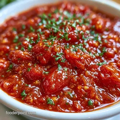Canned Tomato Sauce Recipe for 6 Pints Recipe Card