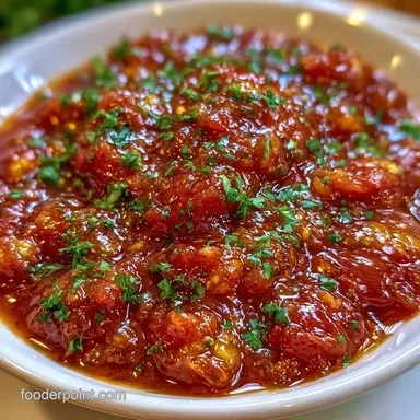 Canned Tomato Sauce Recipe for 6 Pints