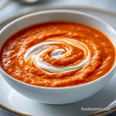 Creamy Tomato Soup for 6 Servings Recipe Card