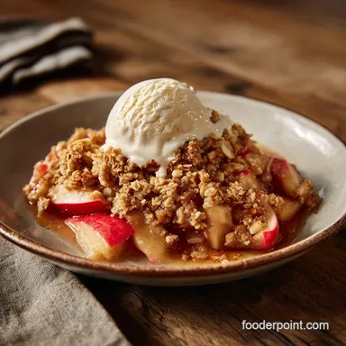 Apple Crisp Recipe With Oats for 8 Servings Recipe Card