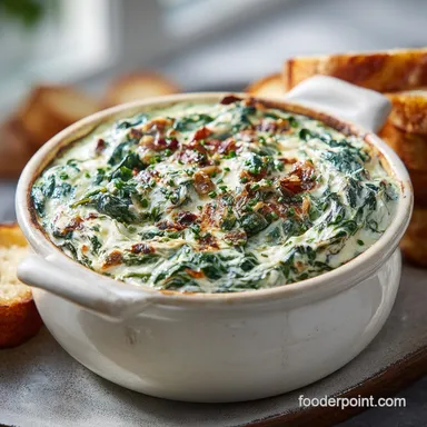 Knorr Spinach Dip Recipe: Creamy Appetizer for 12 Servings Recipe Card