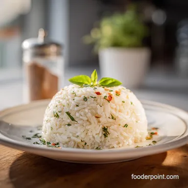 Coconut Rice Recipe: Creamy Jasmine Rice for 4 Servings Recipe Card
