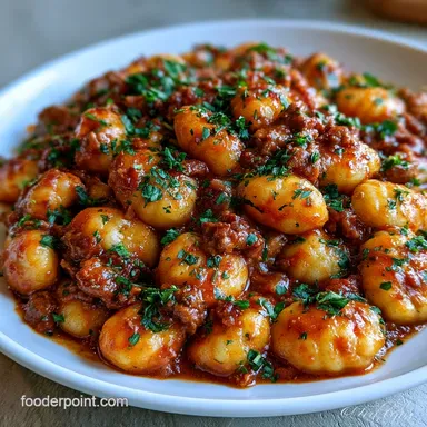 Ground Beef Gnocchi in 30 Minutes