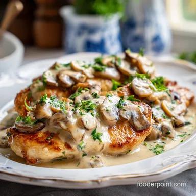 Creamy Mushroom Chicken in 20 Minutes Recipe Card