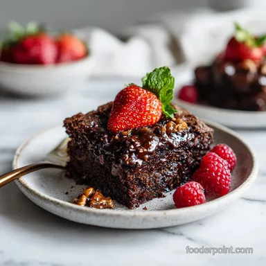 Death by Chocolate Dump Cake Recipe with Espresso and Sea Salt Recipe Card