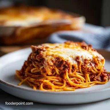 Baked Spaghetti with Cream Cheese in 45 Minutes Recipe Card
