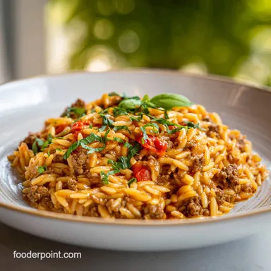 Ground Beef Orzo Recipe: Creamy in 30 Min