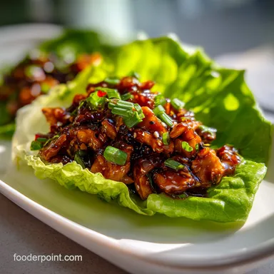 Chicken Lettuce Wraps Recipe in 20 Minutes Recipe Card