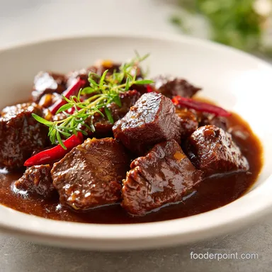 Beef Stew: Slow-Cooked and Tender Recipe Card
