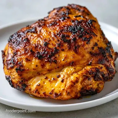 Indian Spiced Chicken for 4 Servings Recipe Card
