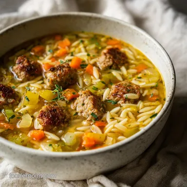 One-Pot Italian Sausage Orzo Soup