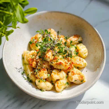 Lemon Chicken Gnocchi with Velvety Sauce in 25 Min