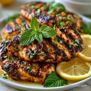 Lemon Herb Grilled Mint Chicken for 4