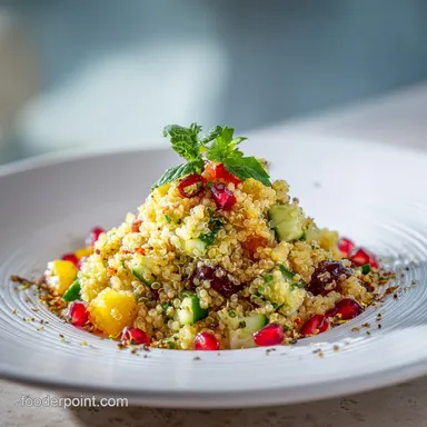 Mediterranean Quinoa Salad Recipe for 4 Servings