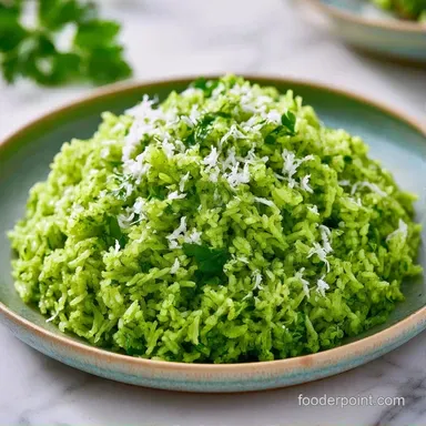 Mint Rice with Coconut Recipe Card