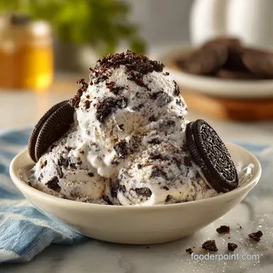 Cookies and Cream Ice Cream in 15 Minutes: A Creamy Dessert Recipe Card