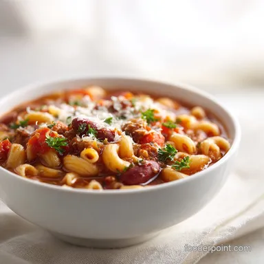 Olive Garden Pasta e Fagioli: Ready in 1 Hour Recipe Card