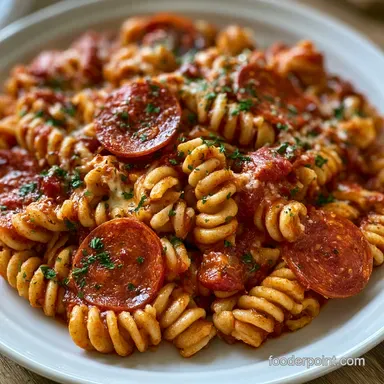 Pizza Pasta Bake for 6 Servings