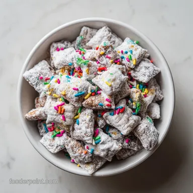 Puppy Chow Muddy Buddies Recipe in 15 Minutes Recipe Card