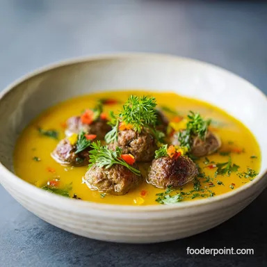 Meatball Soup in 30 Minutes: Tender Meatballs Recipe Card