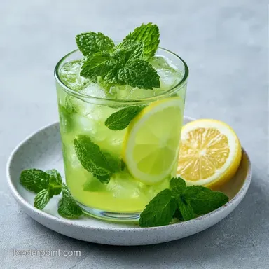 Mint Lemonade for 6 Servings Recipe Card