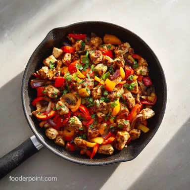 Santa Fe Chicken Skillet for 4 Servings Recipe Card