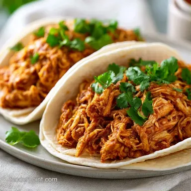 Shredded Chicken Tacos in 38 Minutes Recipe Card