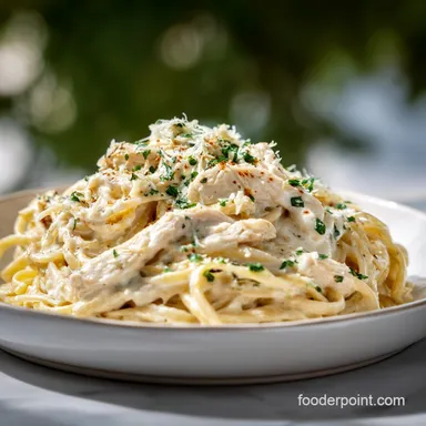 Chicken Alfredo with Homemade Sauce in 35 Min Recipe Card