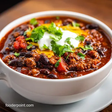 Best Slow Cooker Turkey Chili with Beans Recipe Card