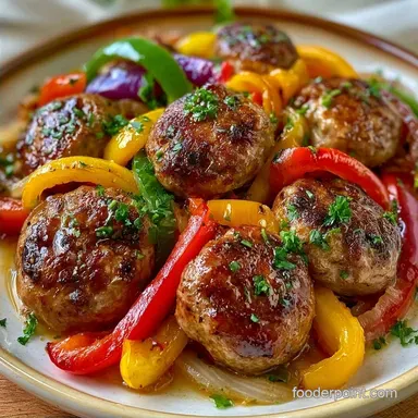 Smoked Sausage Peppers Onions: 30 Minutes