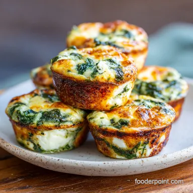 Spinach Feta Egg Muffin Cups in 35 Minutes Recipe Card