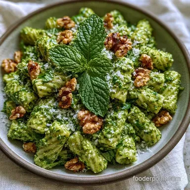 Spring Mint Pesto Pasta in 20 Minutes