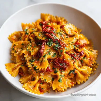 Sun Dried Tomato Pasta in 25 Minutes Recipe Card