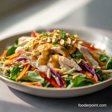 Thai Chicken Salad Peanut Dressing: For 4 Servings Recipe Card